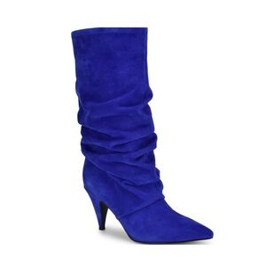 Nine West Primer Electric Blue Suede Boot size 12 (SOLD OUT IN 12 ONLINE)